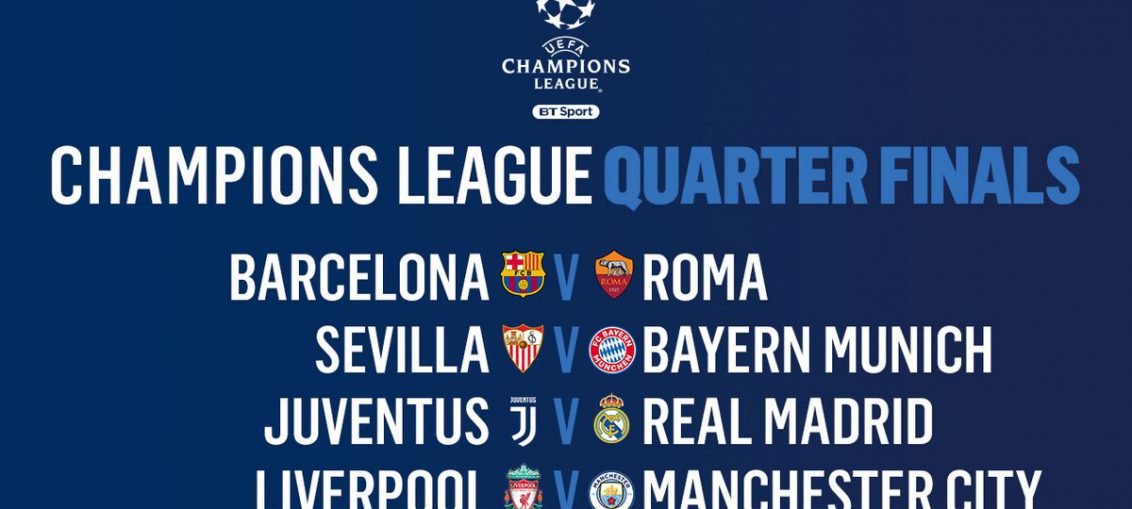 UEFA Champions League Barcelona Vs Roma And Liverpool Vs Manchester City